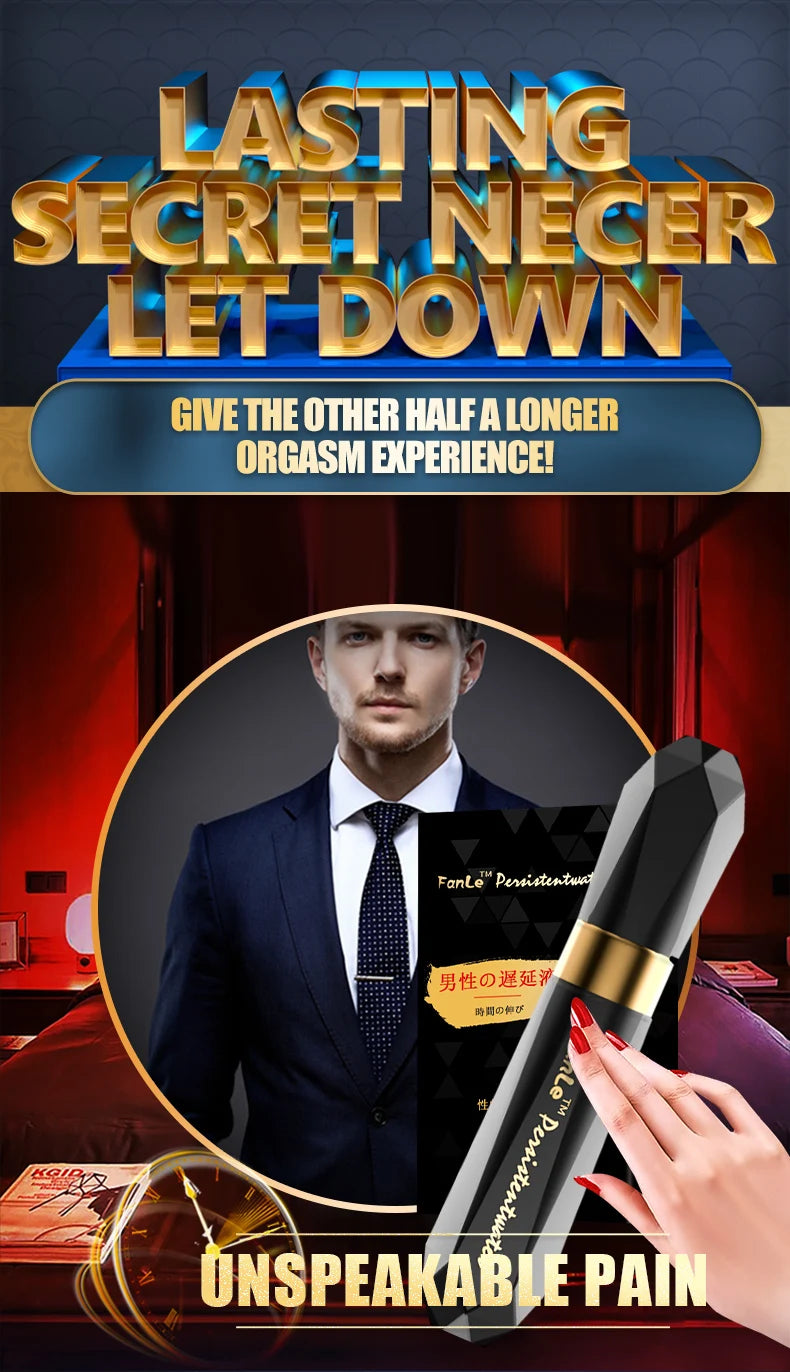 Delay Ejaculation Sex Spray for Men Non-Numbing Male External Use Prolong Penis Enlargment Anti Premature Ejaculation Topical