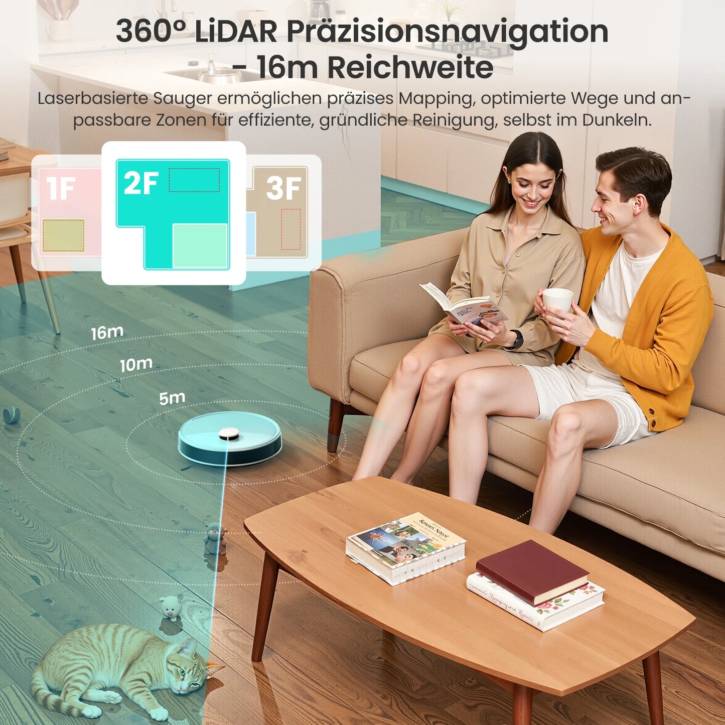 LEFANT M3L Robot dust vacuum cleaner all-in-one charging station 12000 Pa suction 220 min battery life DToF navigation Double R
