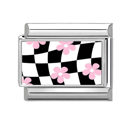 Y2K Series Heart Flowers Cherry Ball Butterfly Italian Charm Links Fit 9mm Stainless Steel Bracelet DIY Making Jewelry Gifts