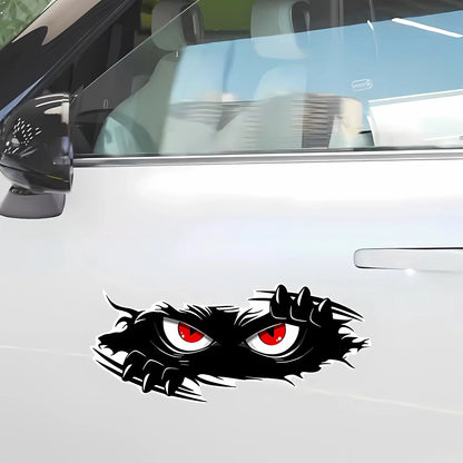 15cm Laptop Funny Monster Sticker Waterproof 3D Vinyl Self Adhesive Funny Anime Cute Auto Motorcyc Peeking Monsters Car Stickers