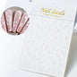 1pc 3D Hibiscus Flowers Nail Sticker White Black Flower Petals Adhesive Decals Pink Golden Floral Slider For Nail Art Decoration