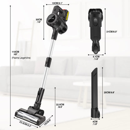 Cordless Vacuum Cleaner Cordless Vacuum Cleaner Battery vacuum cleaner Cordless Vacuum Cleaner vacuum cleaner Electric Suction Broom with Charging Station Cordless Vacuum Cleaner For Animal Hander rug Bagless Handle vacuum cl