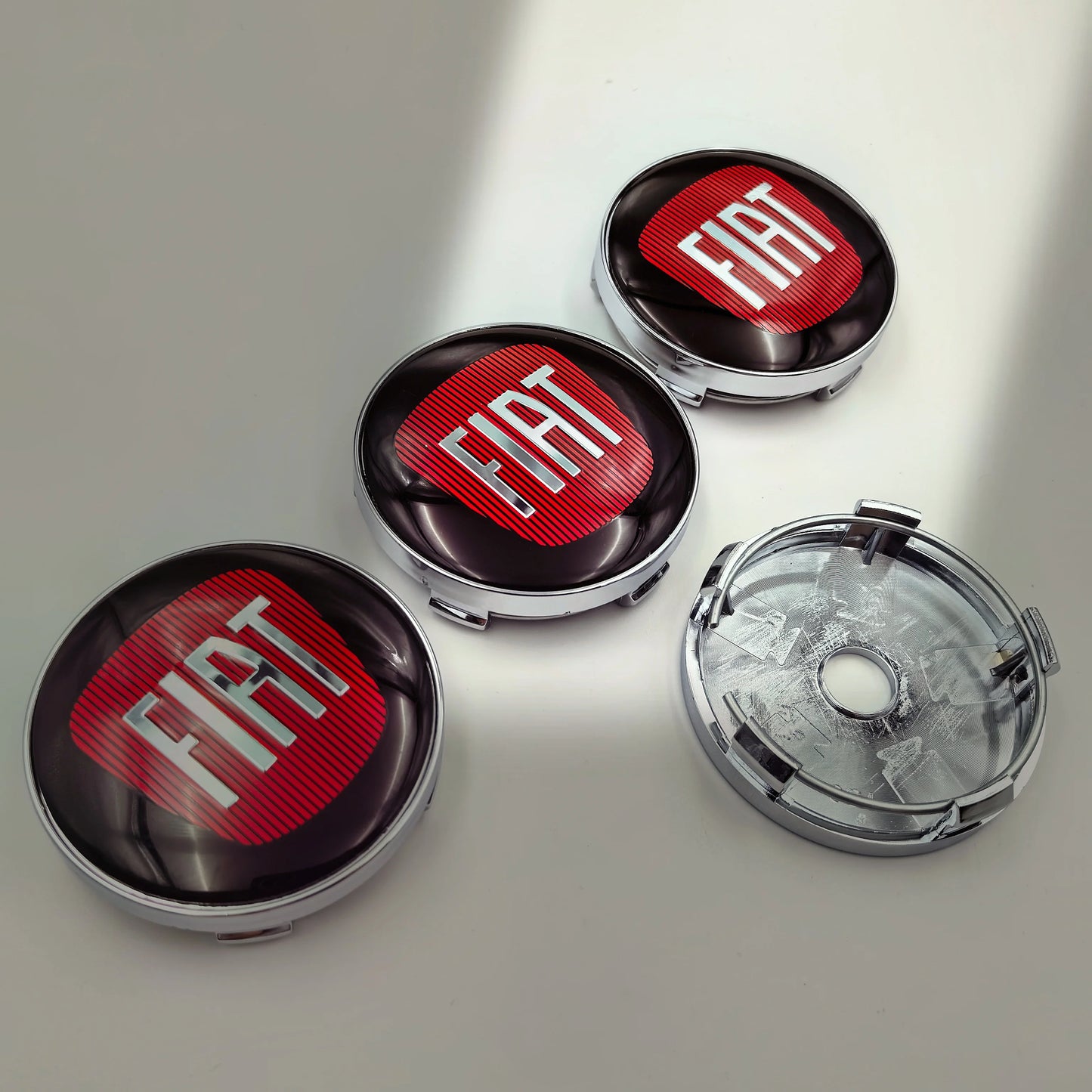 4pcs Fiat 500 Abarth Lancia Car Wheel Center Hub Cap Car Wheel Center Caps Hubcap Cover 60mm