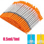 100pcs 1ml 0.5ml 30G 31G Pet Animal Dog Cat Disposable Syringe Plastic Veterinary Syringe With Needles Medical Supplies