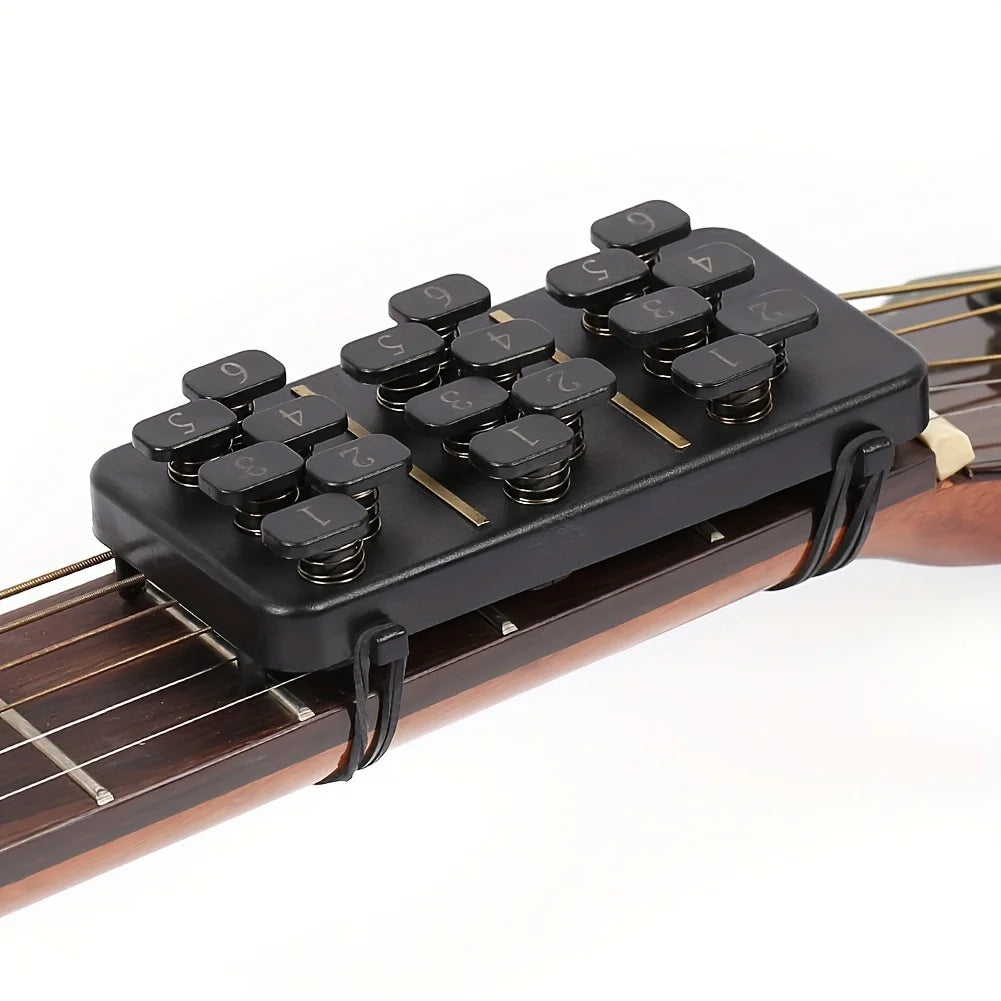 Training Aids Easy Press Kit Guitar Chord Assisted Learning Tool 18 Buttons One Click Guitar Chord for Guitarists Beginner