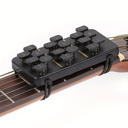 Training Aids Easy Press Kit Guitar Chord Assisted Learning Tool 18 Buttons One Click Guitar Chord for Guitarists Beginner