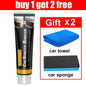 Car Scratch Remover Polishing Paste With Sponge Paint Care Restore Damaged Surface Smooth Finish For Auto Gloss