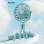 Mini Clip On Fan for Car Seat Crib Baby Stroller Fan Handheld Rechargeable USB Fan Small Cooling Fans Baby Stroller Accessories