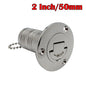 AD New Stainless Steel 316 Deck Filler GAS DIESEL FUEL WASTE WATER 38mm 50mm Mirror Polish Marine Boat Hardware Deck Filler Cap