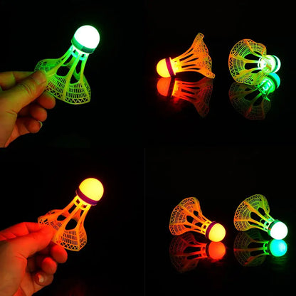 Luminous Windproof Luminous Badminton Ball, Super Durable And Unbreakable, Outdoor Fluorescent Bright Nylon Ball With Light