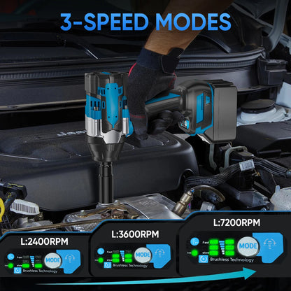 Brushless cordless impact wrench 1800 N·m, power tools for Makita 18V batteries