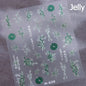 5D Gold Stamped Silver Sun Stars Snake Nail Art Stickers Totems Reliefs Self Adhesive Dark Chinese Style Manicure Decals