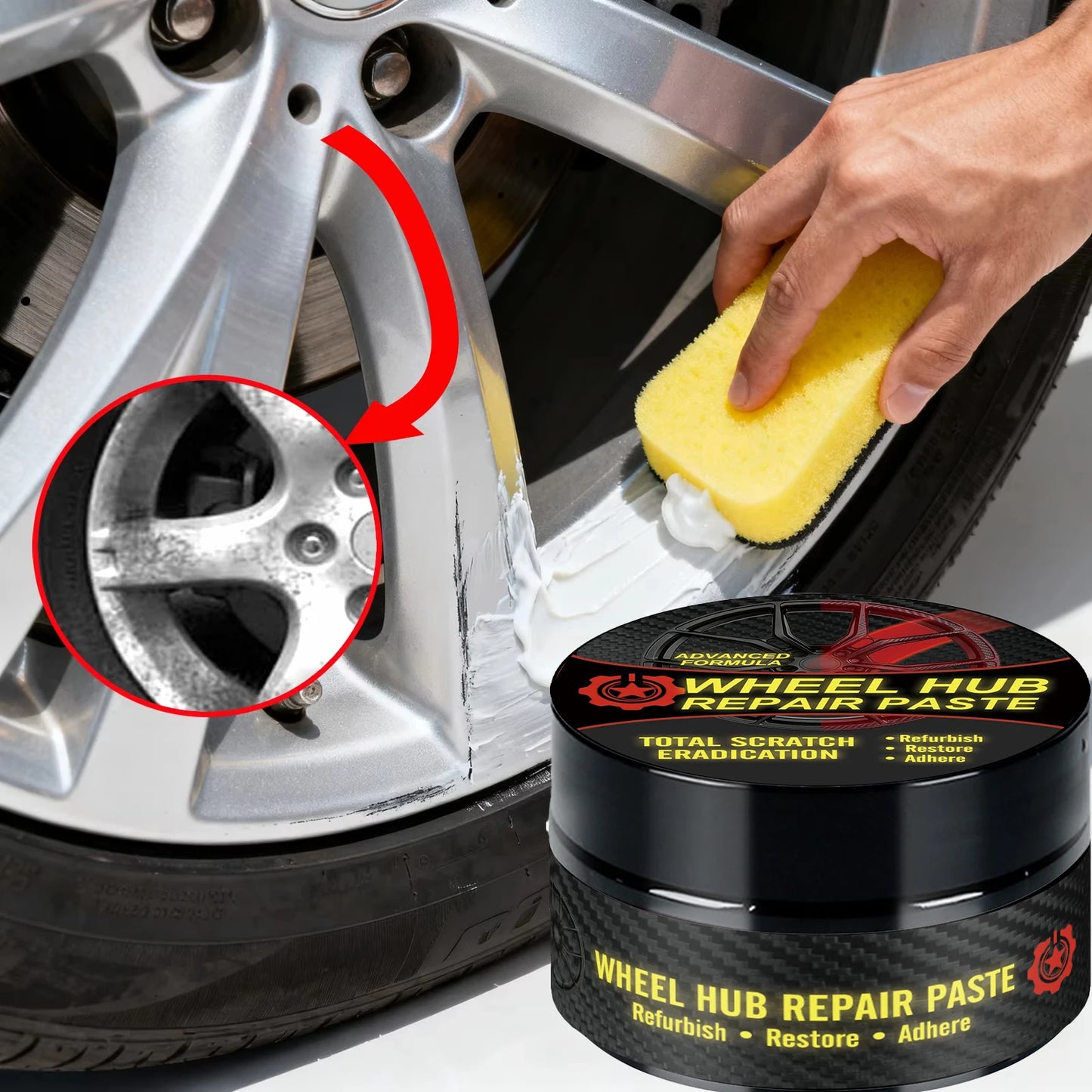Wheel Scratched Recovery Paste Eliminate Daily Driving Friction Traces F284333333