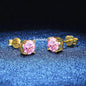 18K Plating Earrings S925 Sterling Silver D Color VVS1 Zircon Earring Stud for Women As Shinning As Diamond Wedding  Jewelry