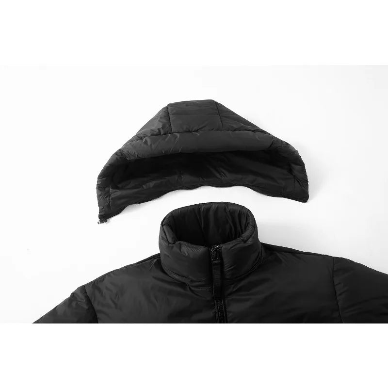 New Winter Men Hooded Casual Short Down Coats White Duck Puffer Jackets Quality Male Outdoor Windproof Thicker Warm Parkas 3XL
