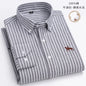100% Cotton Oxford Shirt For Men's Long Sleeve Solid Casual Business Regular-Fit Formal Dress Shirts Social Blouse Male Clothes