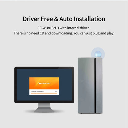 COMFAST RTL8188 Mini USB Wifi Adapter Dongle 150Mbps 802.11b/g/n Adaptador Wi Fi Emitter Receiver Network Card Antena Para PC