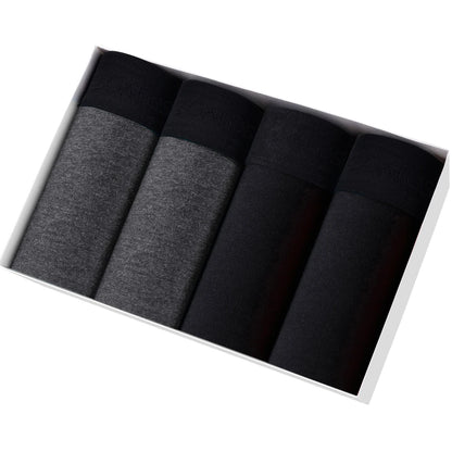 4pcs Cotton Boxer Shorts Soft Men's Panties BONITOS Letter Waistband Men Underpants Boxer Briefs Sexy Underwear for Man Boxers