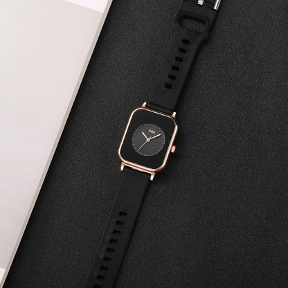 Fashion Rectangle Women Watches Casual Silicone Band Sports Watch Reloj Mujer Girls Clock Gift