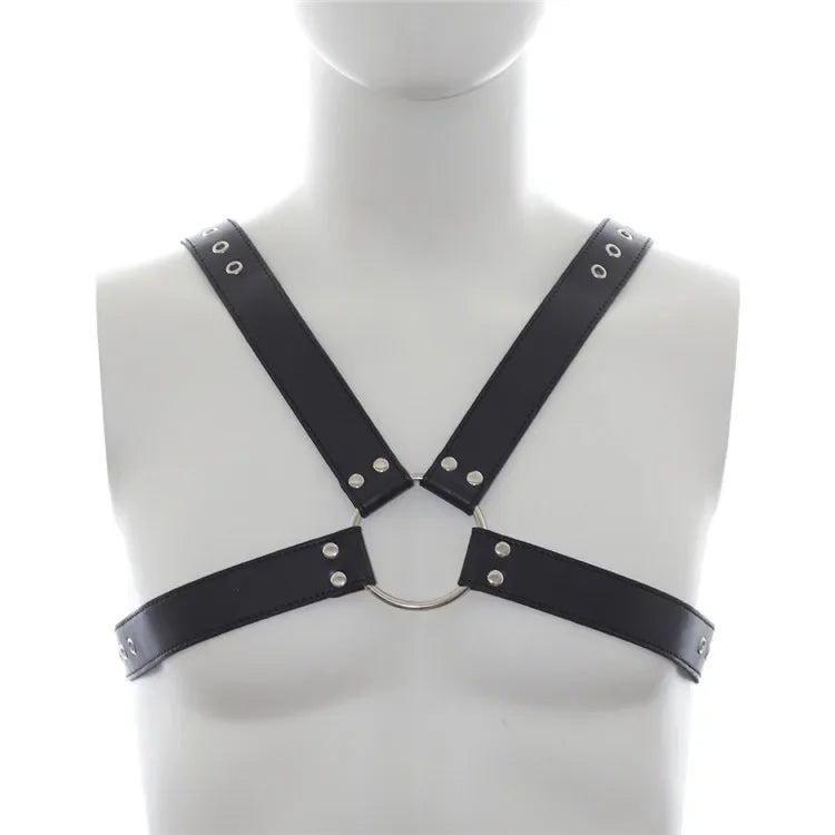 Fetish Men Leather Arm Harness Belt BDSM Gay Body Bondage Sex Lingerie Arm Harness Strap Sexual Gay Clothes for Stage Rave Club