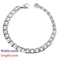 LUXUKISSKIDS Stainless Steel Couple Men/Woman Bracelets Fashion Curb Cuban Link Chains On Hand Rock Bracelet Wrist Jewelry Gifts