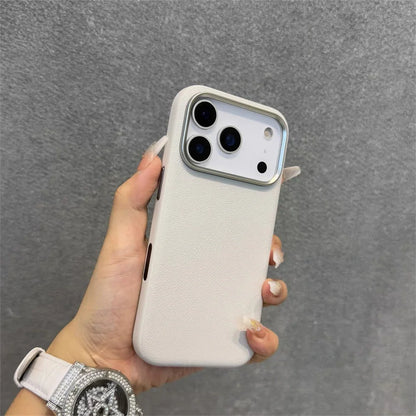 17 Case Leather Skin Soft TPU Cover for iPhone Air 16 Plus 14 12 13 15 16E 11 Pro Max Shockproof Phone Funda Capa Coque