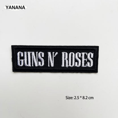 Heavy Metal MUSIC Iron On Patches Cloth BAND ROCK patch Mend Decorate Clothes Apparel Sewing Decoration Applique Badges