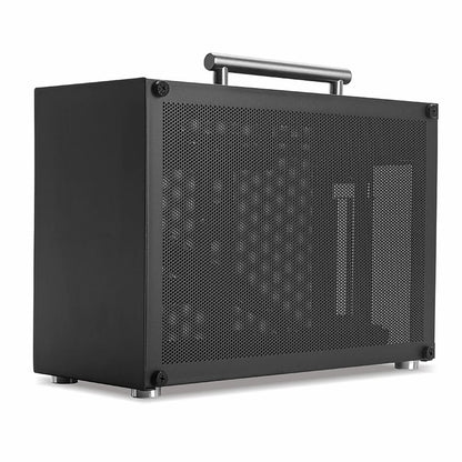 METALFISH T60 Mini ITX Black Case 9L Gaming Computer Chassis Compact transparent PC Support SFX PSU/300mm GPU