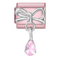 2025 New Women Romantic Pink Cherry Heart Shiny CZ Italian Charm Links Fit 9mm Bracelet Stainless Steel DIY Making Jewelry Gifts
