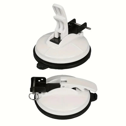 2PCS Durable Heavy-Duty Tent Suction Cup Anchor Black / White For Car Side Awning Tarps Canopy Lock Suction Cup RV Accessories