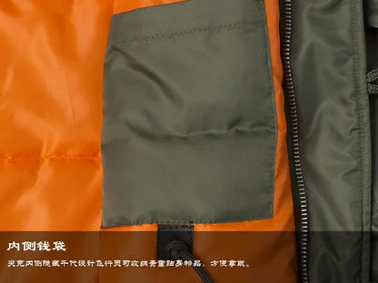 Winter Puffer Men Long Parkas Coat Military Fur Hood Warm Tactical Jacket Pilot Jacket Army Korean Thick Parka