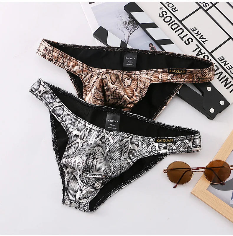 Foreign trade low-rise men's briefs men's underwear triangle printed underwear cross-border underwear wholesale KX020-SJ