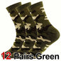 3/12 Pairs Men Camouflage Mid Tube Socks Fashionable Street Style Odor Proof Sweat Absorbing Breathable All Season Casual Socks