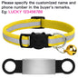 Customized Pet Collar Reflective Cat Collars Free Engraved Puppy Kitten Pet ID Nameplate Necklace With Bell Anti-lost For Cats
