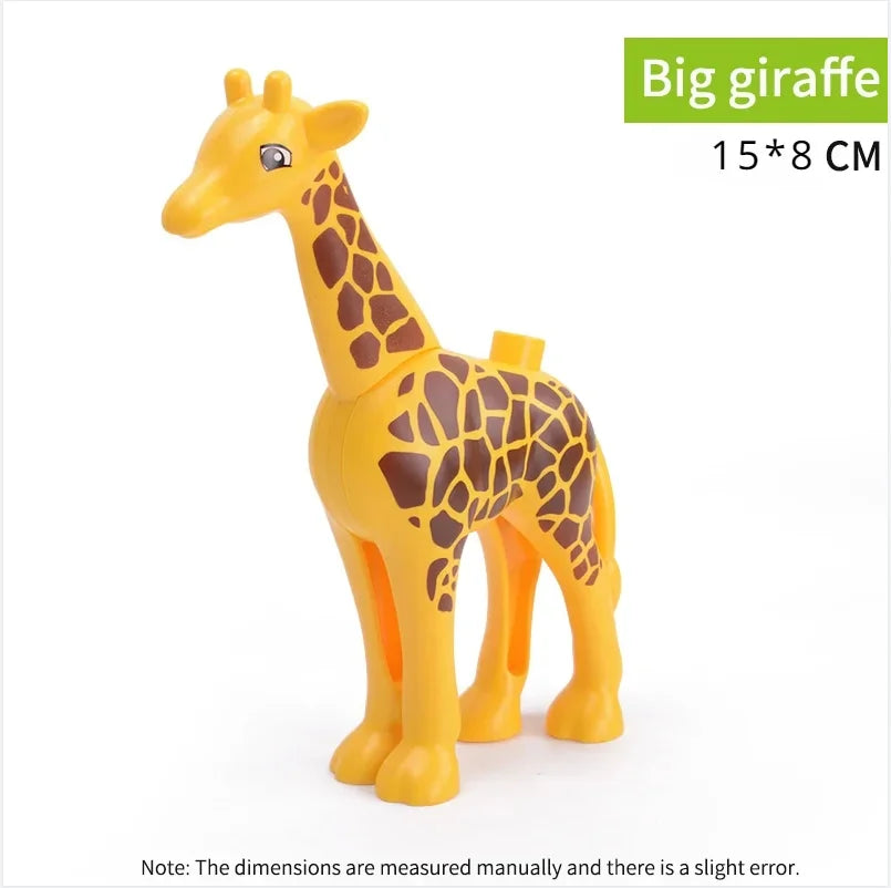 Building Block Toy Animal Series: Black Cat Dog Lion Tiger Elephant Children's Party Zoo Parent-child Interactive Holiday Gift