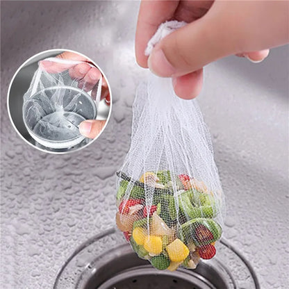 Fine Mesh Sink Filter 50Pcs/100PCS Disposable Kitchen Sewer Garbage Bag Anti Clogging Strainer Drain Hole Net For Meal Residue