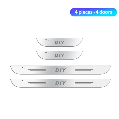 Customized For Renault RS Clio Scenic Logan Megane Car Welcome Door illuminated Sill Light Logo Lamp LED Car Pedal Decoration