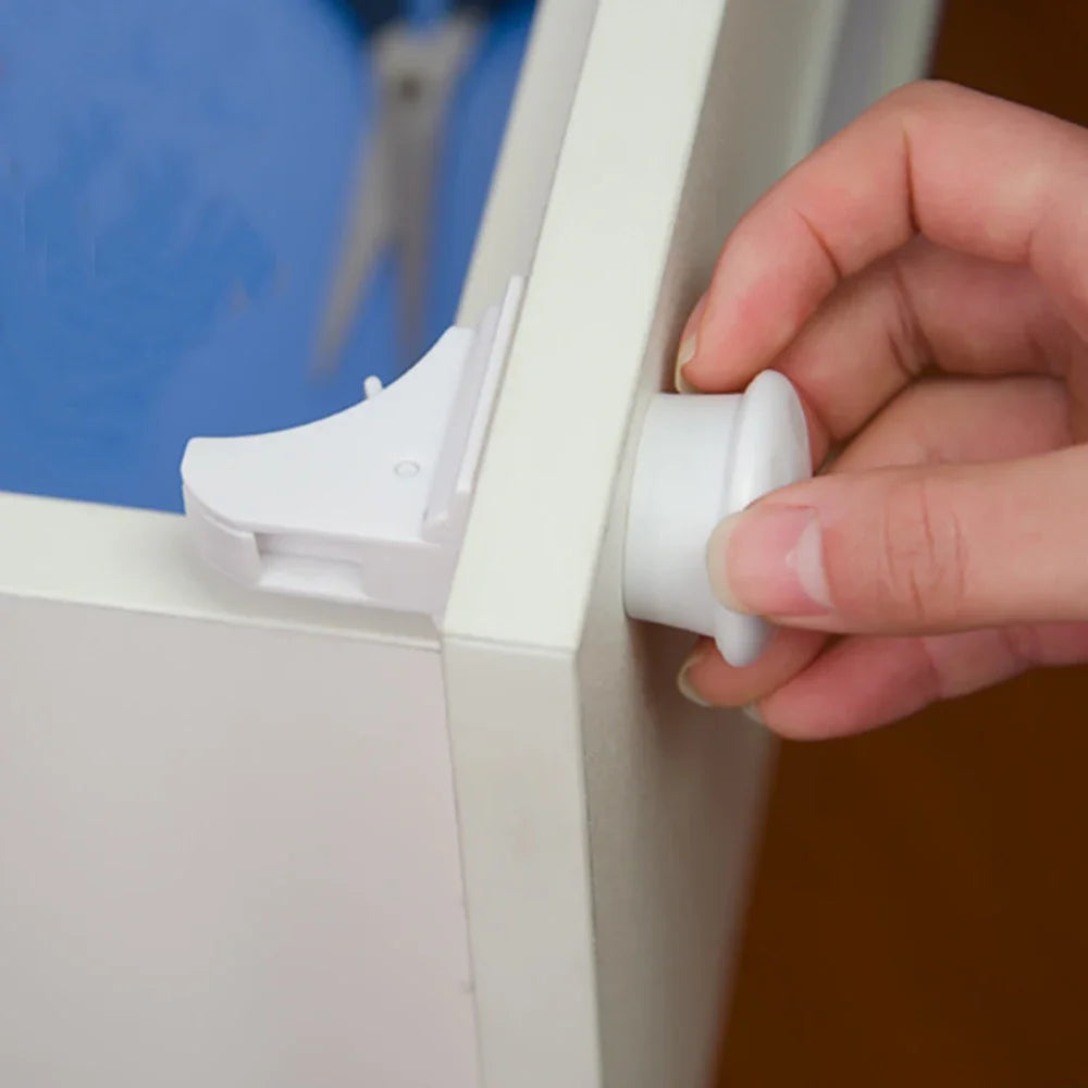 Magnetic Child Safety Lock Limiter Children Protection Baby Safety Lock Invisible Lock Kids Security Drawer Latch Cabinet Door