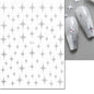 3d Nail Art Stickers Red Black White Love Hearts Stars Clouds French Full Tips Adhesive Nail Decals Slider For Manicure