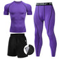 Men's 2/3pcs sets Boxing suit rashguard male kit MMA compression clothing men long-sleeved t-shirt+leggings tracksuit Sport Suit