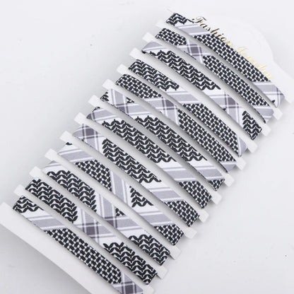 1/4/12Pcs Arabic Scarf Style Woven Bracelet For Women Men Handmade Ethnic Wave Dot Colored Wrap Bracelets Couple Jewelry Gifts