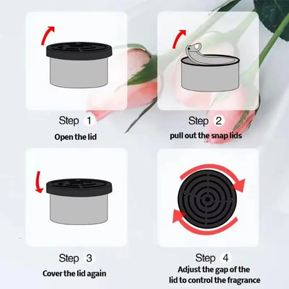 Canned Wood Blocks Auto Supplies Car Air Fresheners Perfume Coffee Flavor Explosion Car Foreign Aromatherapy Deodorant Supplies