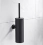 304 Stainless Steel Wall Mounted Bathroom Scrubber, Odor Proof Hanging Toilet Bowl Cleaning Brush with Holder