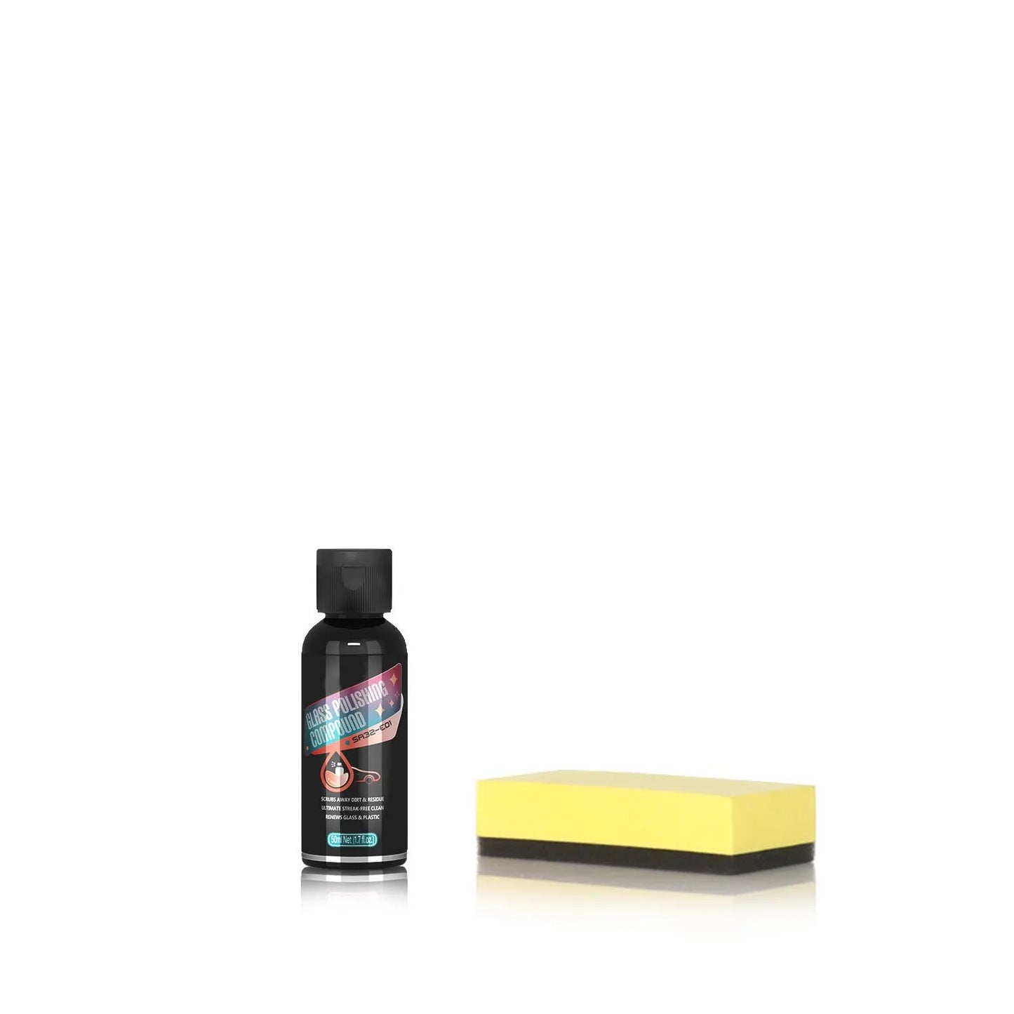 Glass Film Remover Car Glass Polishing Compound Windshield Cleaner Film Coating Oil Paste Film Emoval Cream Stains Auto Detail