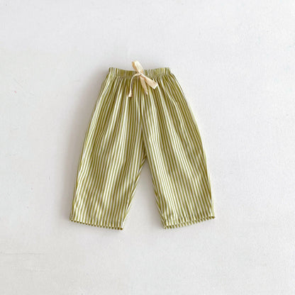 Baby Boys And Girls Summer New Style Casual Trousers Children's Clothes Loose Kids Harem Pants Popular Design Child Long Pants