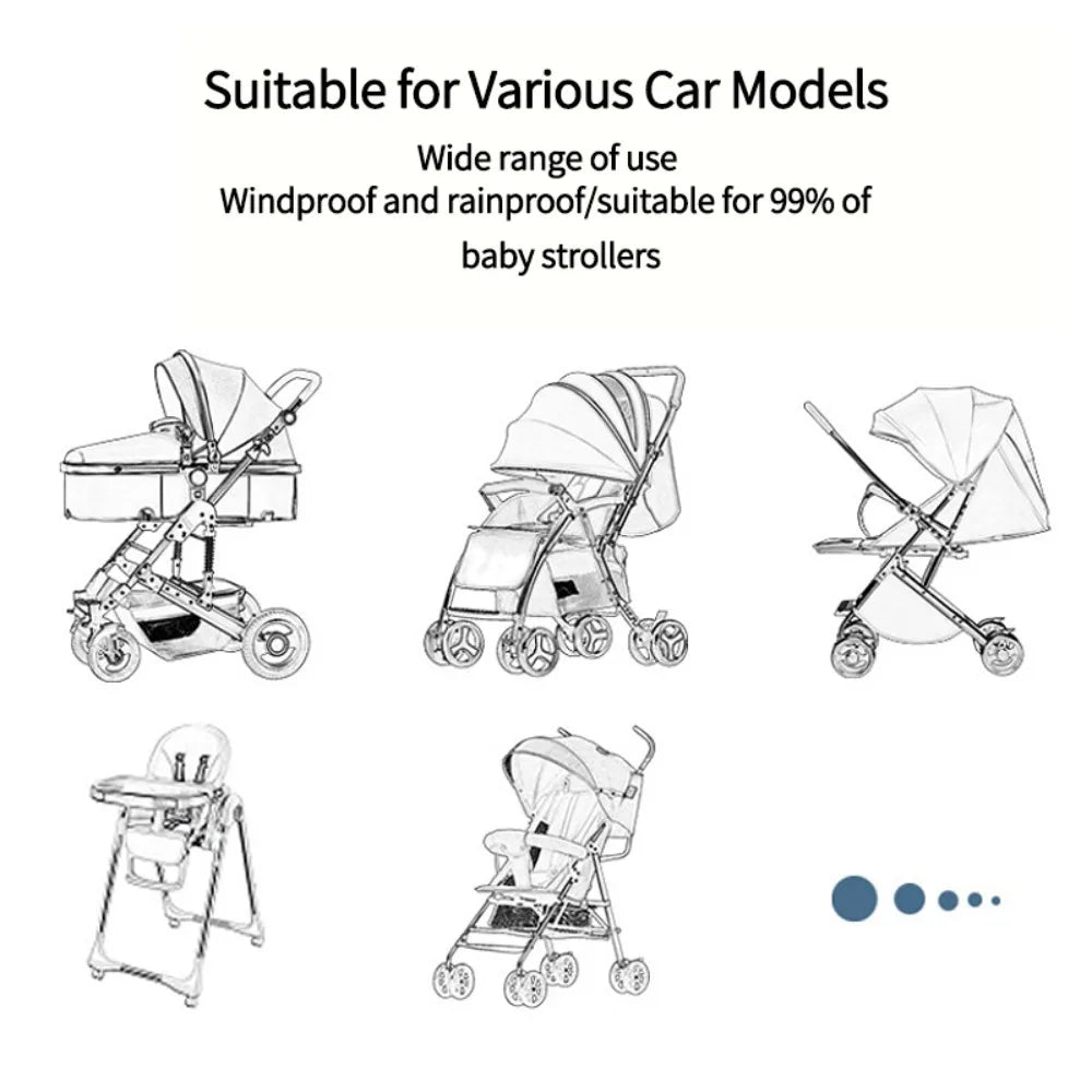 Universal Portable Weather Stroller Stroller Rain Cover Rain Cover  Car Cover