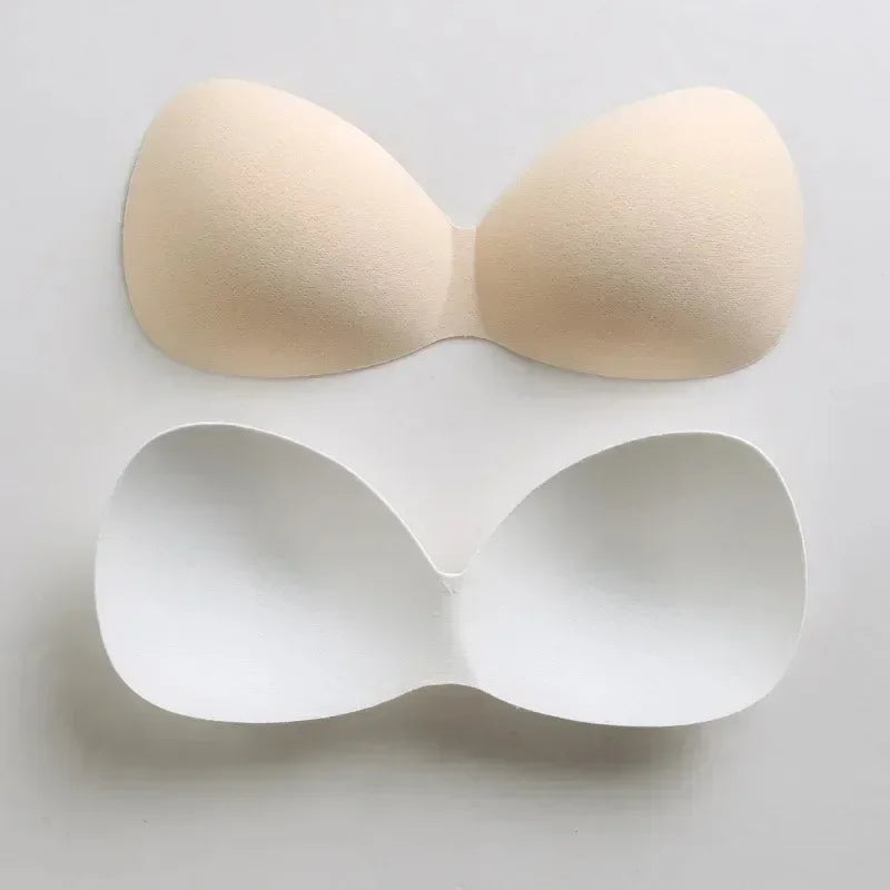 1 Pair Women Summer Swimsuit Padding Inserts Sponge Foam Bra Pads Chest Cup Breast Bra Bikini Insert Chest Pad