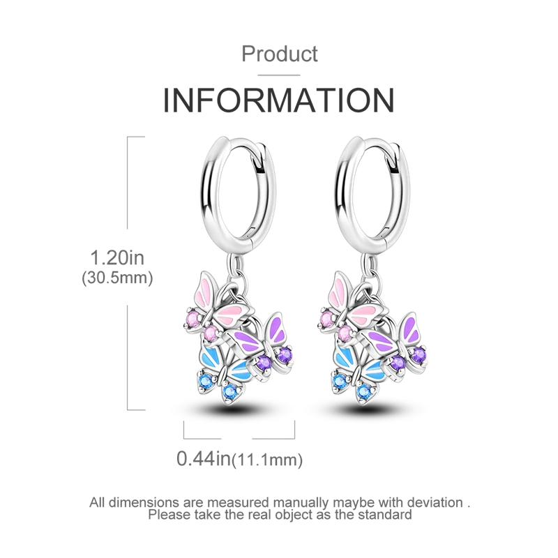 925 Sterling Silver Earrings Jewelry Hoop Flower Ear Studs Campanula Sparkling Pave Earring Wedding Gift For Women Anniversary