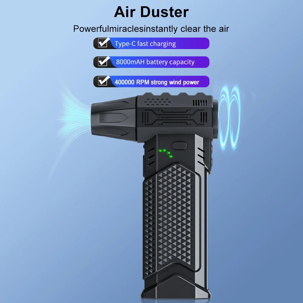 Blower Car Vacuum Cleaner Turbo Fan Violent Jet Fan Cleaning Blowing Tools Auto Dust Collector Portable Air Duster Hair Dryer