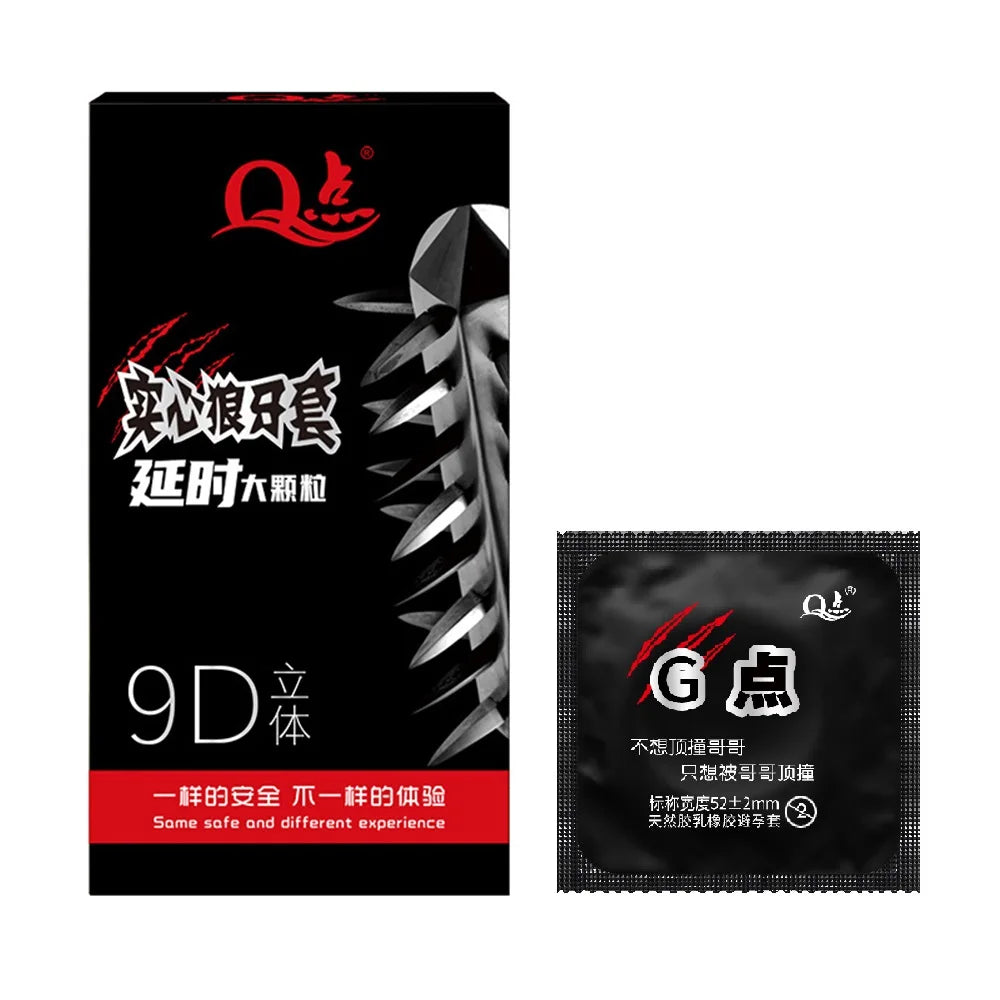 10/12PCS Super Dotted Condom Adult Sex Toys Stimulation Sleeves For Penis Male Contraception Condoms Erotic Product Sex Goods